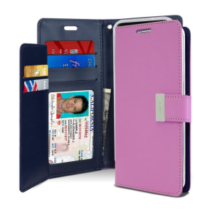 Goospery Rich Diary Wallet Case for Samsung Galaxy S9 Plus - Purple
